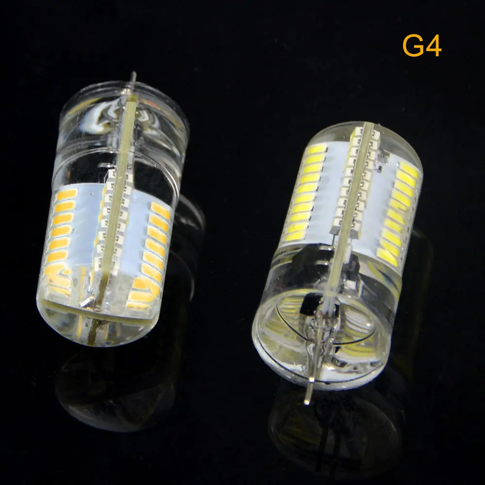 Затемнения мини G9 G4 E11 E12 E14 E17 светодиодный лампы 110 V/220 V 64 светодиодные Кукуруза