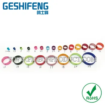 

Aluminium Pigeon Ring straight edge aluminum 5.5mm 8mm 10mm 15mm free size for pigeons birds poultry bands foot
