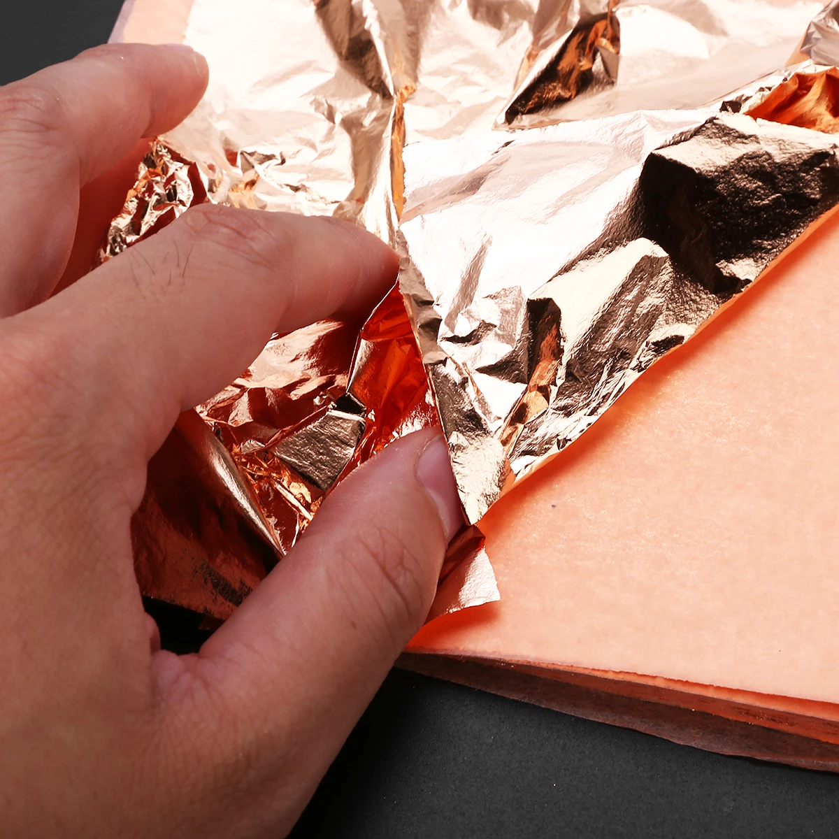 300 Sheets Gold+Silver+Copper Foil Leaf Gilding Art Craft Imitation DIY Accessories For Decorating Ceiling Wall 140*140mm