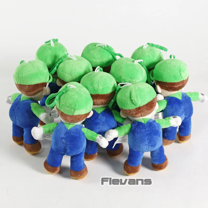 Супер Марио Луиджи мини-подвески плюшевые куклы мягкие игрушки 10 шт./лот