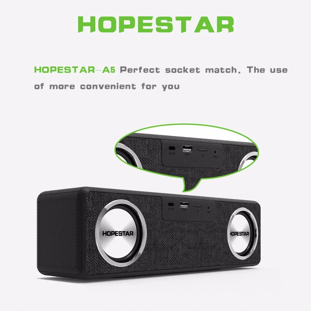 HOPESTAR A5 EStgoSZ HiFi беспроводной bluetooth динамик водонепроницаемый наружный басовый
