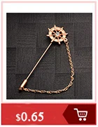 SHUANGR креативная Мужская цепочка кисточка брошь значок с изображением короны крест брошь булавки для мужчин ювелирные аксессуары TZ364