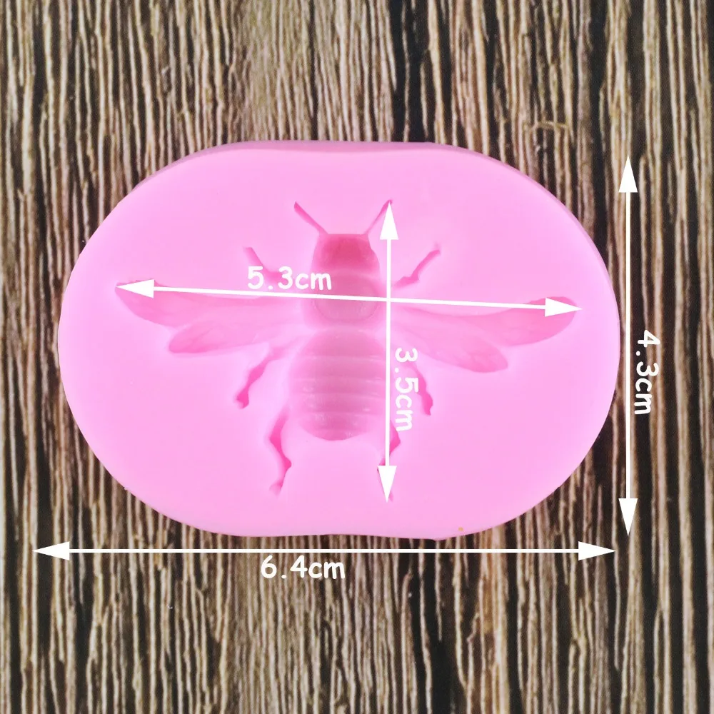 Пчела силиконовые формы шоколада помадка шоколадный торт плесень смолы глины свечи формы кухня Выпечка DIY торт инструменты