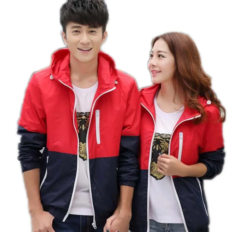 مقنعين عارضة الملابس الأساسية الستر معطف الرجال الأزياء رقيقة واقية زيبر المرأة Casaco Feminino Chaqueta موهير المتناثرة