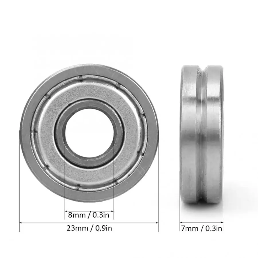 1 шт. 8X23X7mm V608/23 V Groove направляющие шариковые подшипники 90 градусов для пружинной