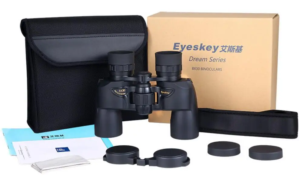 Eyeskey 8x бинокулярный 8730 телескоп 8x30 Бинокль BAK4 Prism Оптика Кемпинг/прицелов бинокль экспресс-доставка