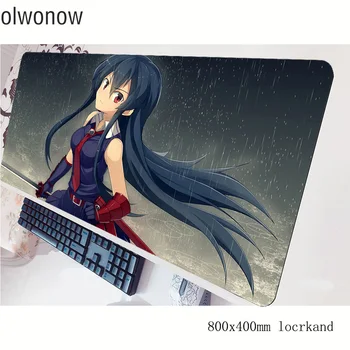 

akame ga kill mouse pad gamer 80x40cm gaming mousepad laptop notbook desk mat ergonomic padmouse games pc gamer mats gamepad