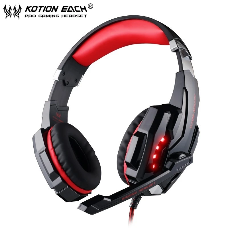 EACH G9000 Gaming Headphone 3.5mm & USB 7.1 Surround Sound Headphone Headset with Mic Stereo Bass for PC Game PS4