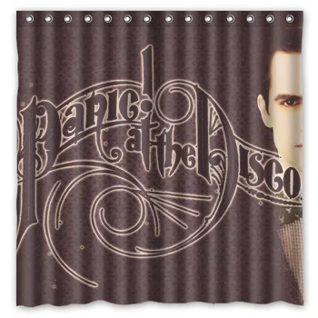 

Polyester Fabric Bath Shower Curtain Monty Python Waterproof Bathroom Decorative Curtains 180x180cm With White Hooks