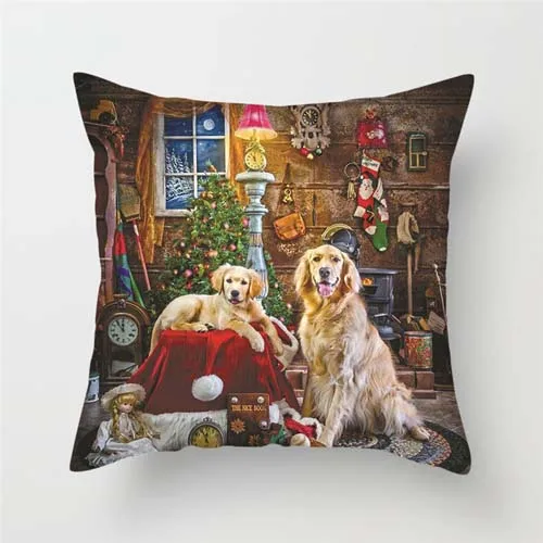 Fuwatacchi далматинские Чехлы для подушек Шарпей Подушка с изображением собак Чехлы для домашнего дивана украшения для стульев Милая живопись с изображением собак наволочки - Цвет: PC06262