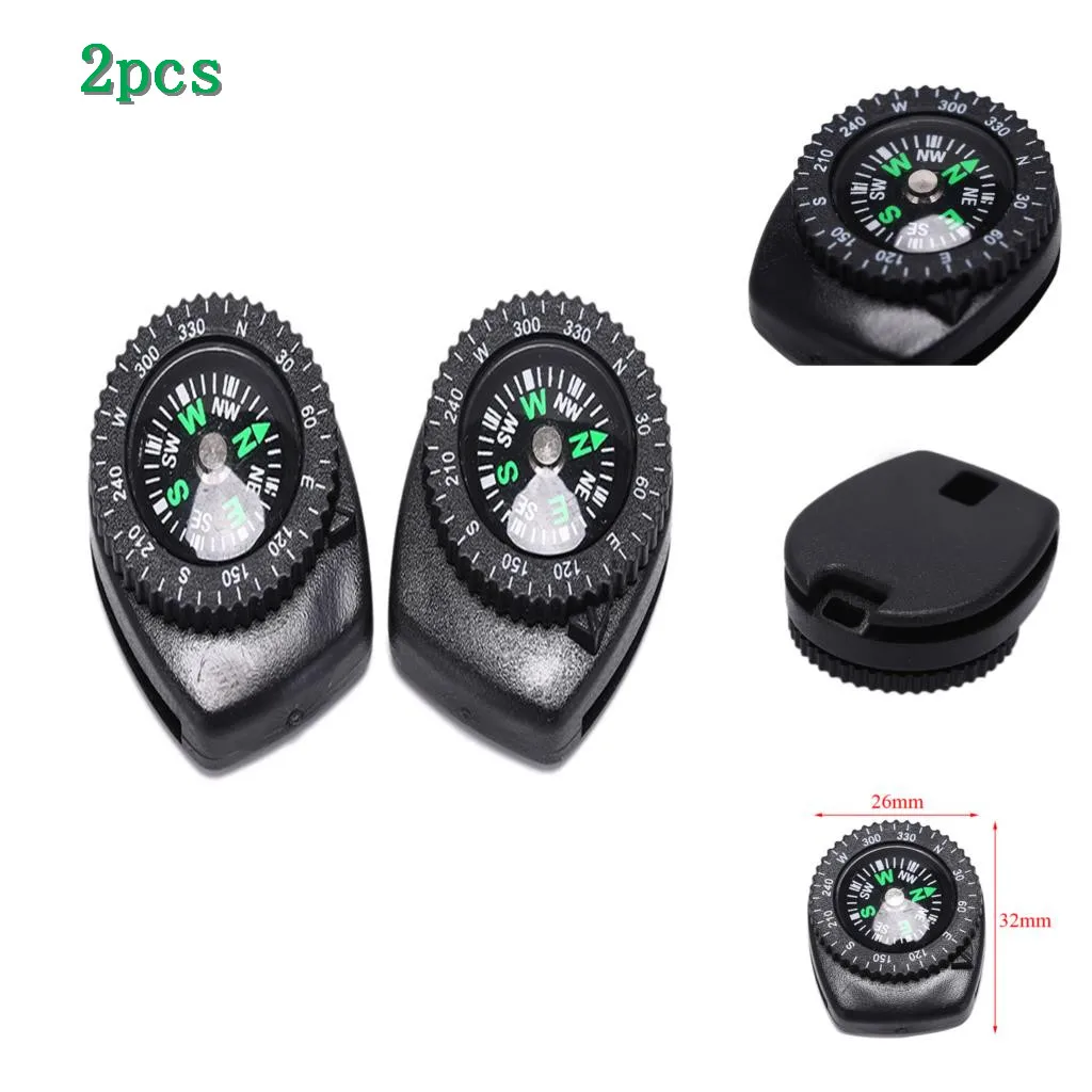 2pcs portable handheld outdoor emergency survival compass New
