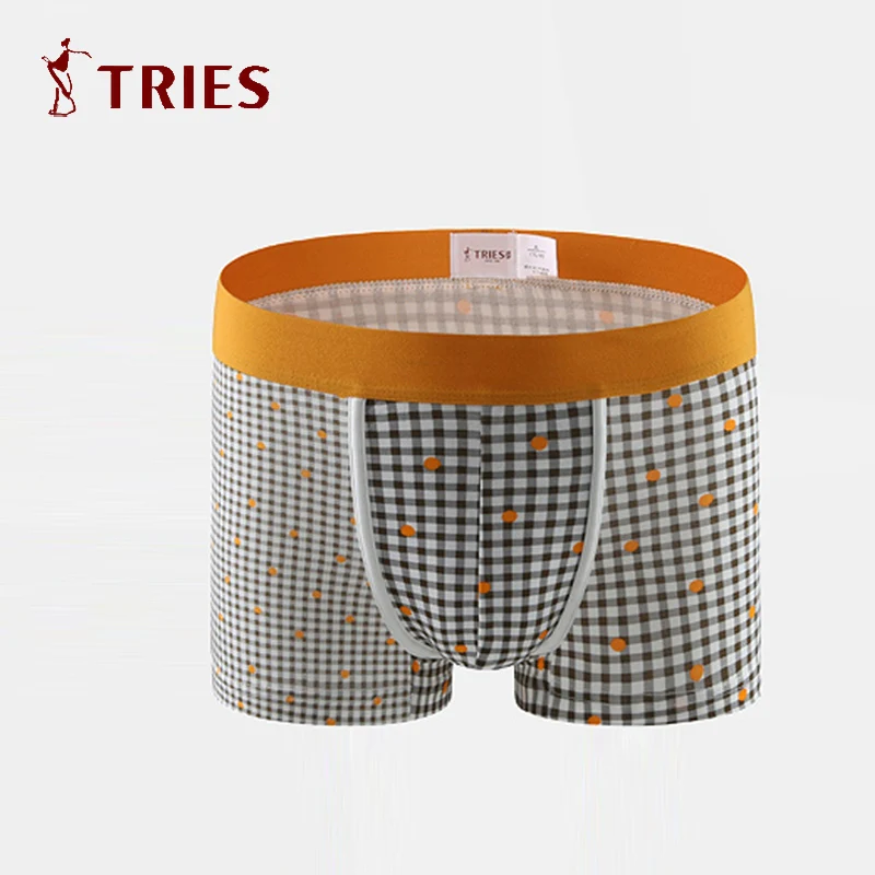TRIES Male Underwear Brands Hot Sale Men High Quality Shorts
