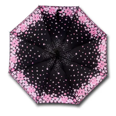 Женский складной зонтик для взрослых, один размер, женский складной зонтик, анти-УФ Автоматический зонтик, женский зонт с цветами - Цвет: as shows
