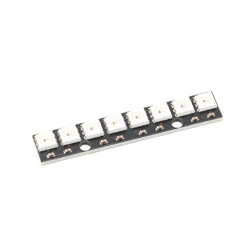 8 channel WS2812 5050 RGB LED Lamp Panel Module Built-in Full Color-Driven Development Board 8P LED Precise Diy Kit
