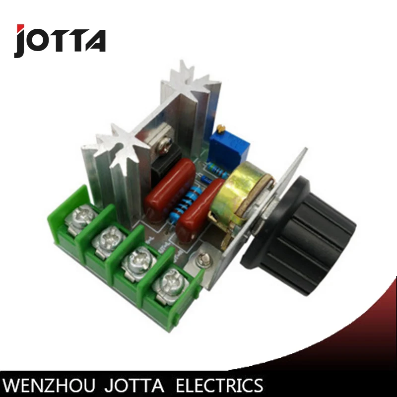 

2000W 220V SCR Electronic Voltage Regulator Module Speed Control Dimming