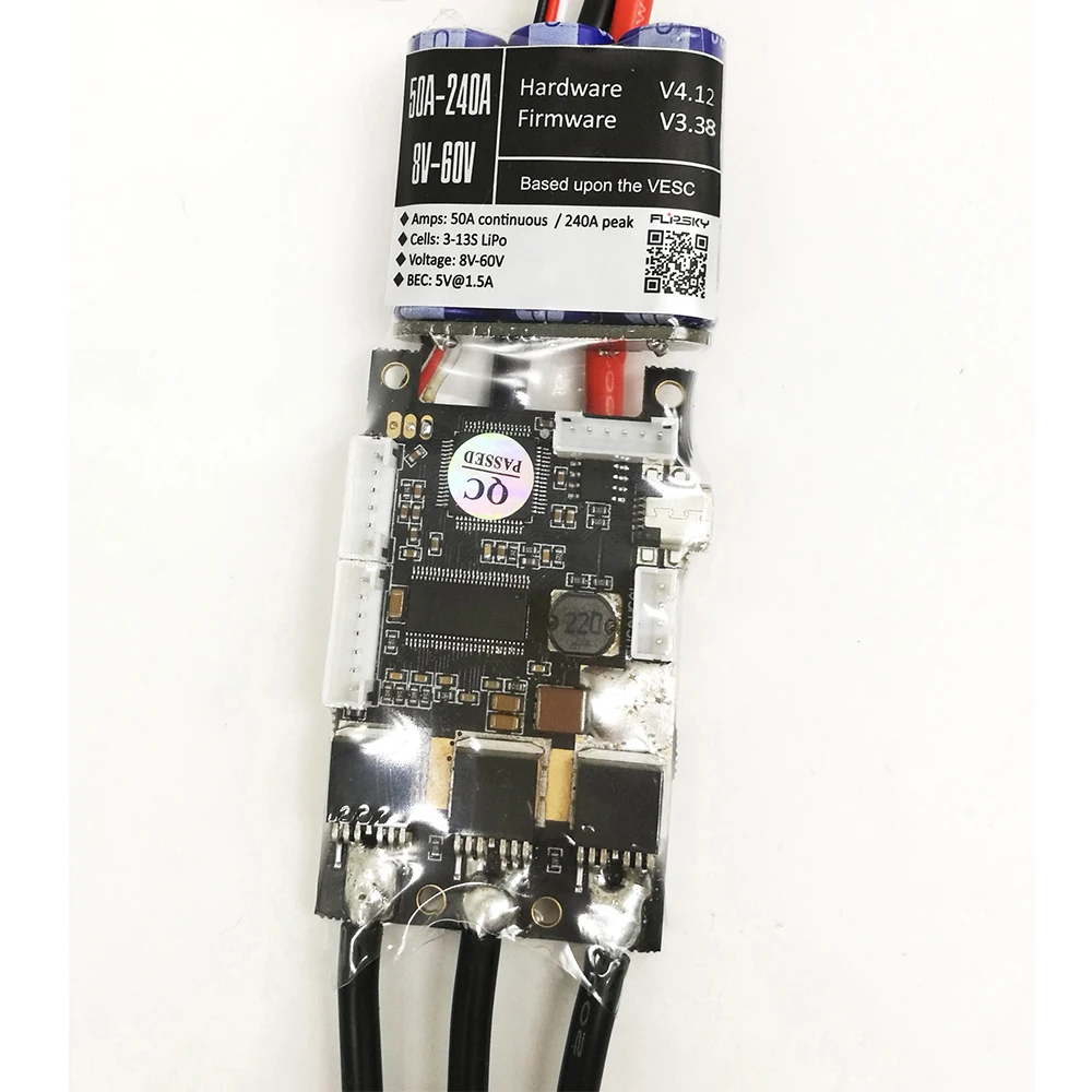 FLIPSKY FSESC 50A V4.12 многоцелевой ESC электронный контроль скорости для электрического скейтборда RC автомобиля лодки E-bike E-scooter робота