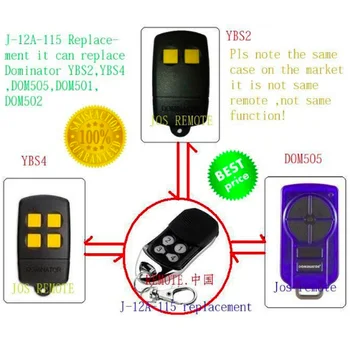

10pieces The replace for dominator remote , DOM501,DOM502,DOM505,YBS2,YBS4 remote dominator openers good