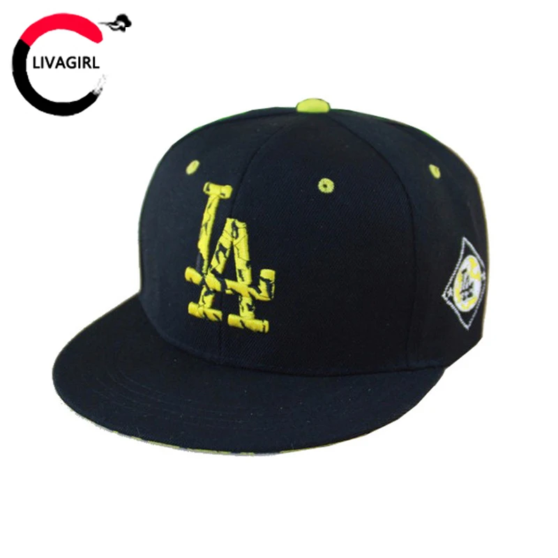 

2016 Fashion LA Letter Baseball Cap Brand Men Bones Snapback Hip Hop Hats For Women Men Casquette
