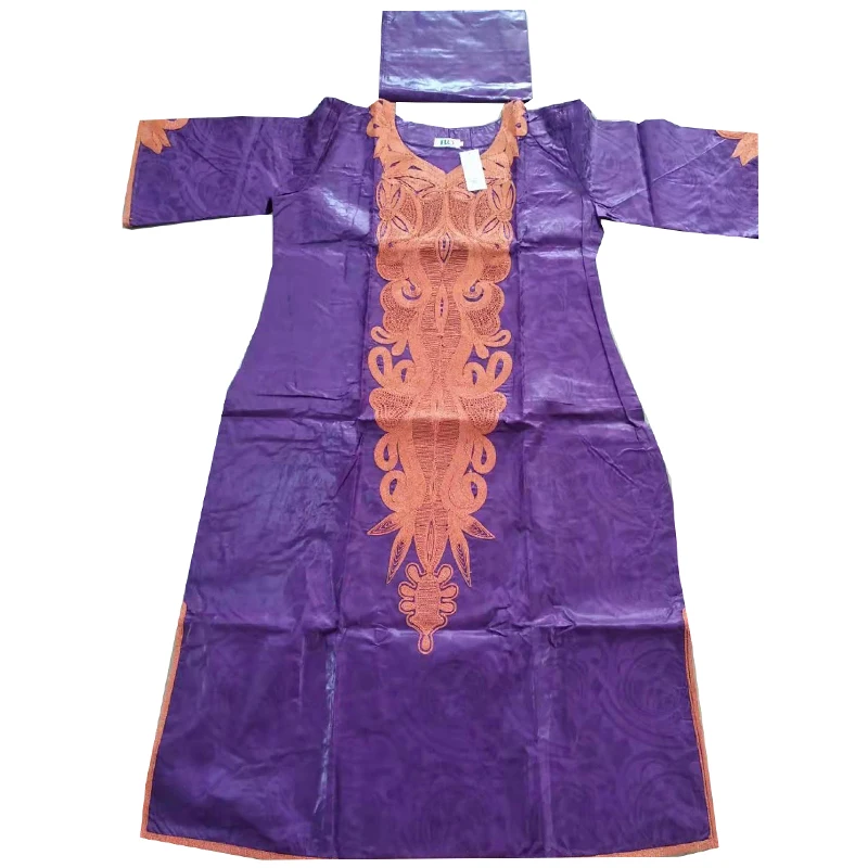 

MD 2019 new african women clothes plus size dresses for women traditional embroidery pattern dress bazin riche dress with scarf