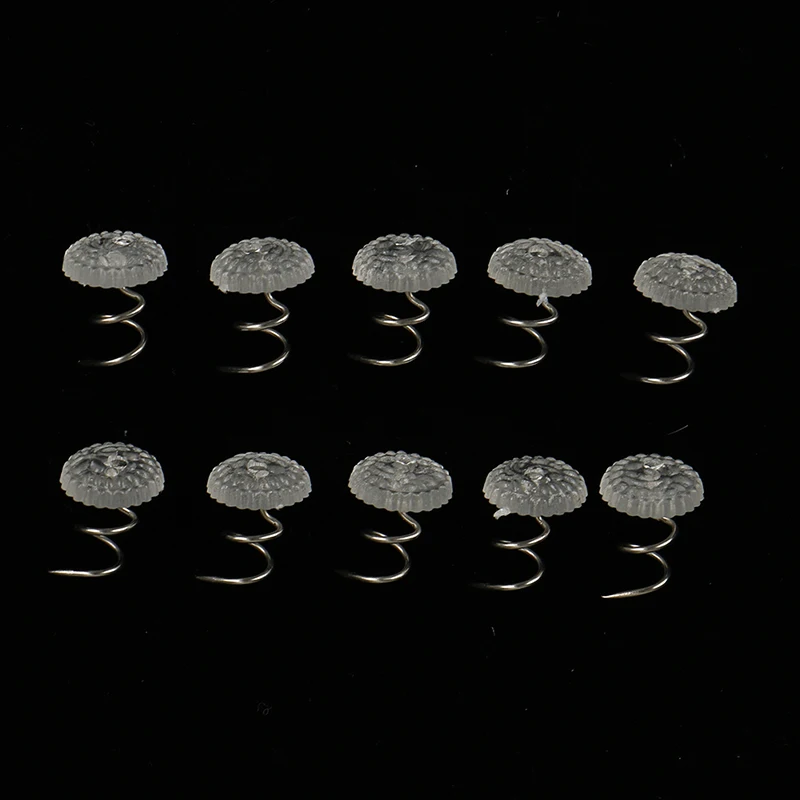 Buy 10pcs Upholstery Twist Pins Clear Heads Nickel