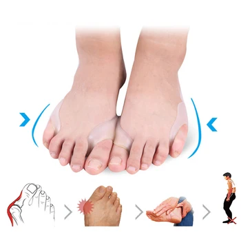 

3 Pair Orthopedic Supplies Silicone Toe Separator Bone Thumb Hallux Vlagus Corrector Foot Care Tools Massage Bunion Straightener