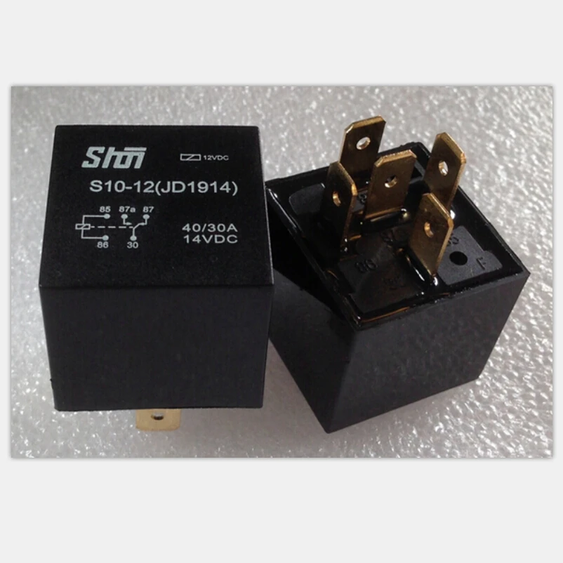 

5pcs Automobile relay JD1914 Without plastic chair DC 12V 40A 5 pin Air conditioning horn relay