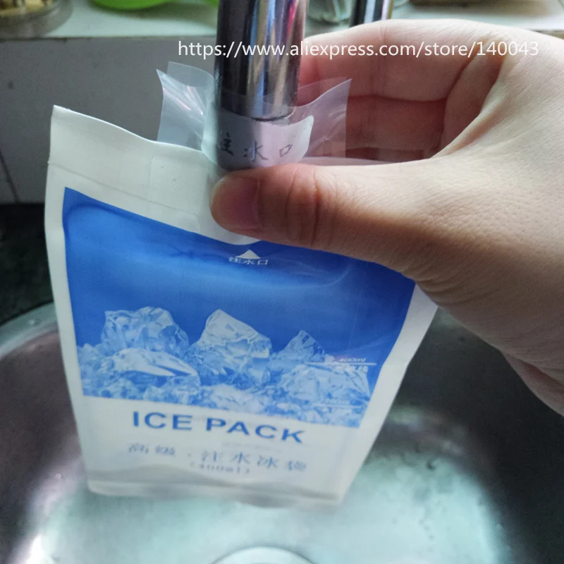 10 шт./партия 400 мл мешок для льда сухой холодный пакет для льда сумка-холодильник термальные охлаждающие мешки пакеты для льда холодильник термо