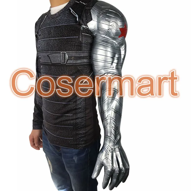 2016 New Winter Soldier Arm Captain America 3 Bucky Barnes Armour Cosplay Avengers High Level 2016 New Winter Soldier Arm Captain America 3 Bucky Barnes Armour Cosplay Avengers High Level