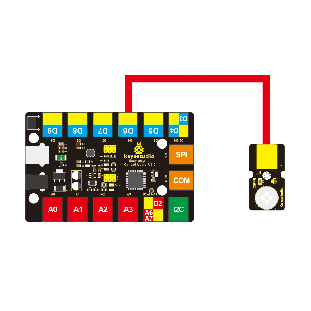 Keyestudio RJ11 EASY plug PIR Motion Sensor Module for Arduino STEAM