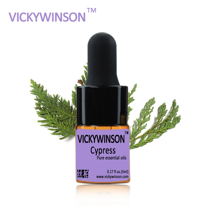 Эфирное масло Cypress VICKYWINSON 5 мл 100% натуральные чистые масла отличное сужение пор WD41