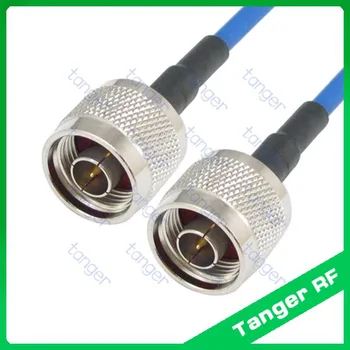 

High quality N male to male plug straight with RG402 RG141 RG-402 Blue Coaxial Jumper 20inch 50cm RF Semi Flex Low Loss cable