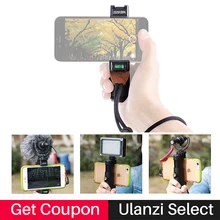 Best price Phone Handle Stabilizer Grip with 1/4″ Hot Shoe Mount Video Steadicam for iPhone 7 Tripod / Camera Light for Bloggers Filmmakers