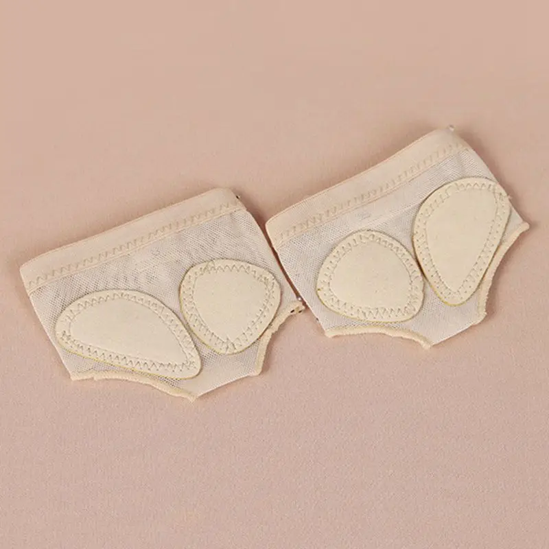 1 pair Belly Ballet Dance Toe Pad Practice Shoe Foot Thong Care Tool Half Sole Gym Sock Dance shoes