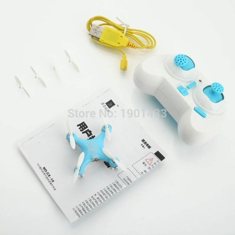 Original Cheerson CX10 CX-10 CX10 Mini Drone 2.4G 4CH 6 Axis LED Remote Control Quadcopter Toy CX10 CX-10 Mini Drone