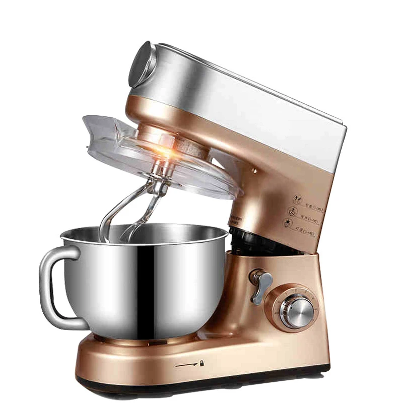 1000W Champagne Color Large Power Kitchen Electric dough Mixer and