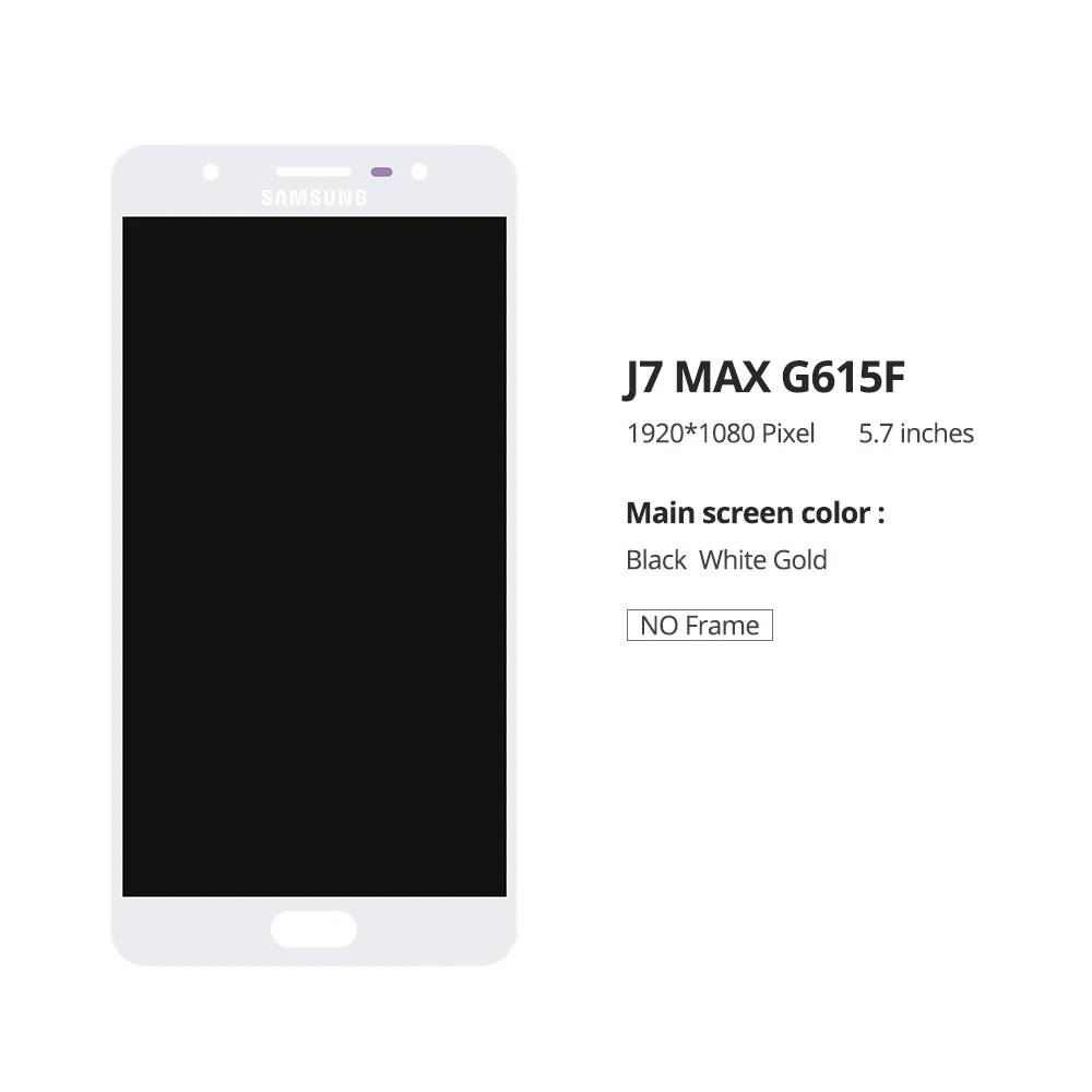 5,7 ''AMOLED G615 ЖК-дисплей для samsung J7 MAX ЖК-дисплей с дигитайзером сенсорный экран в сборе для samsung G615 G615F ЖК-экран