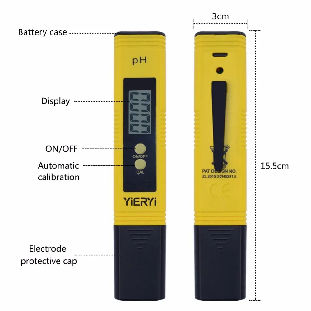 Улучшенный тип ручки lcd цифровой рН-метр автоматическая калибровка рН-тестер 0,00-16,00 для Аквариума Бассейн Вода Вино моча ph-2