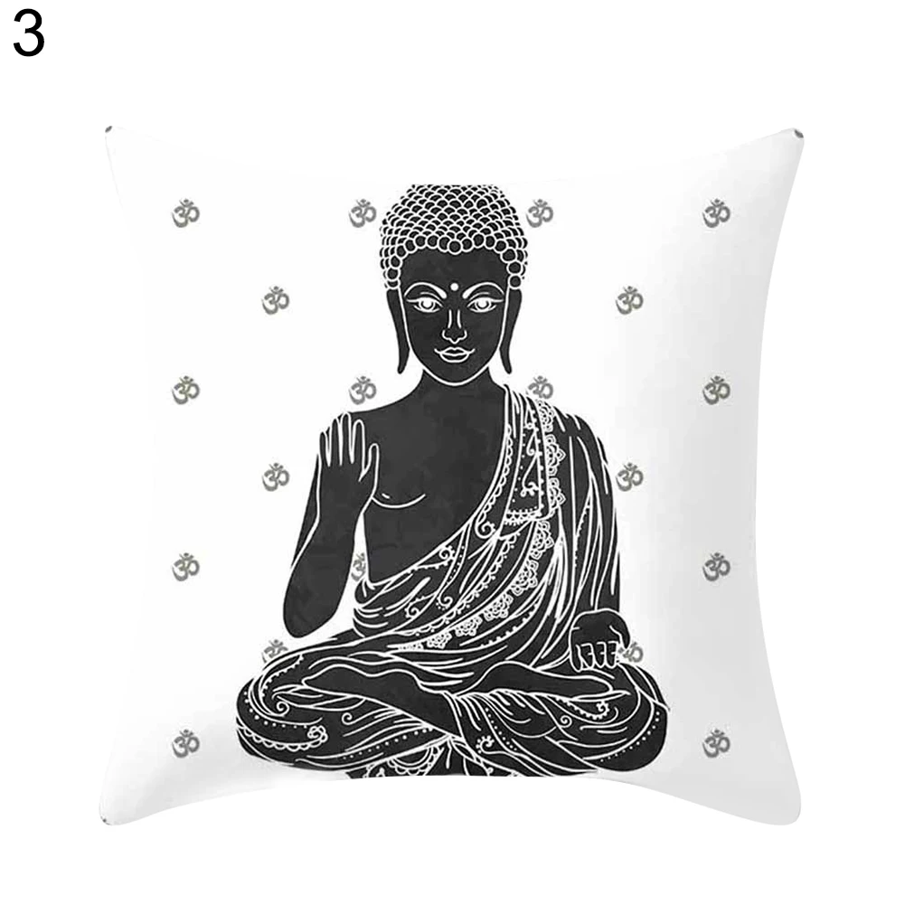 Горячая распродажа! Слон Ганеша Будда поясничная Подушка Чехол для дивана домашний декор диван-подушка - Color: 3