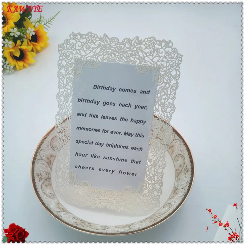 

30 Pcs Hollow Sculpture Laser Cut Table Seat Card Wedding Party Invite Card Birthday Anniversary Celebration Supplies 5ZH13