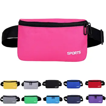 

Fashion unisex bag Running Water Bottle Pockets Simple Leisure Waist Packs Canvas Outdoor Sports Bag Dropship Y709