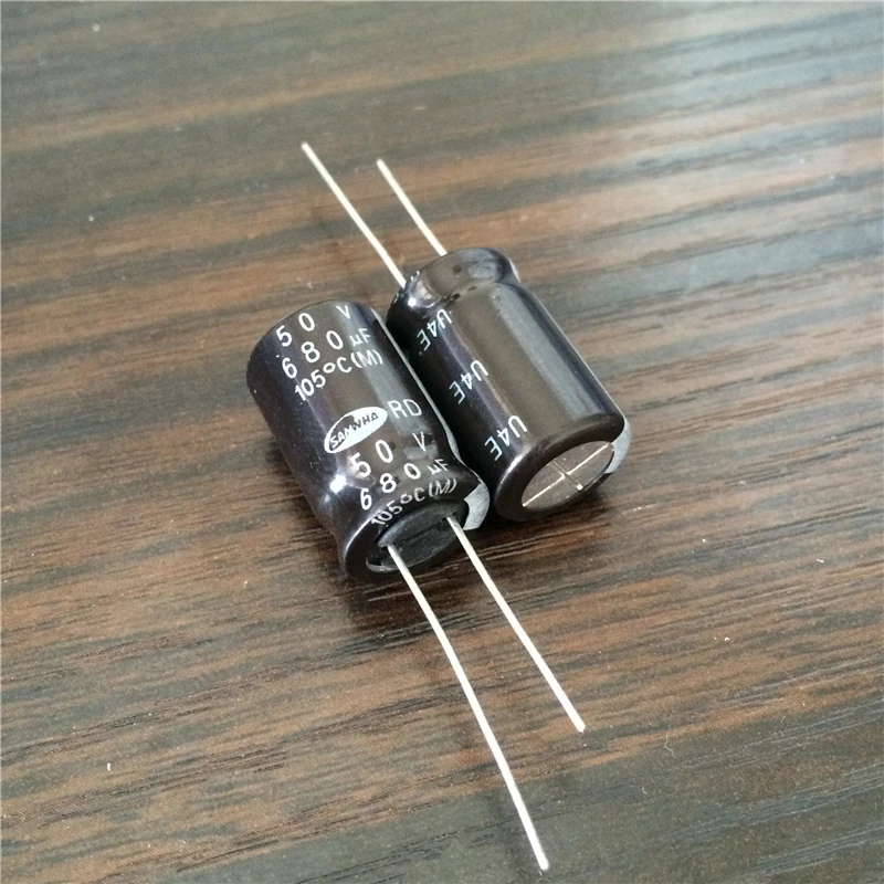50 шт. 680 мкФ В SAMWHA RD серии широкий температурный диапазон 12 5x20 мм 50V680uF алюминиевый