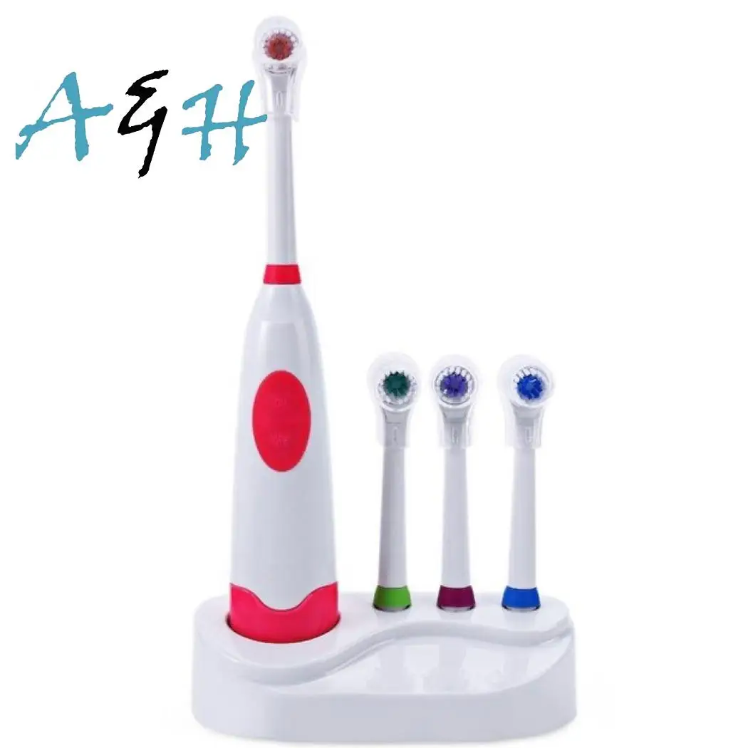 

Battery Operated Waterproof Electric Rotating Toothbrush Anti Slip Appliances Purple, Green, Blue, Red Handle