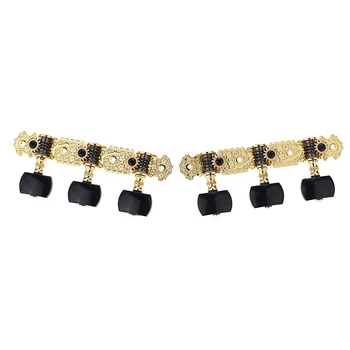 

New 1 Pair Gold-Plated 3 Machine Head Classical Guitar String Tuning Keys Pegs