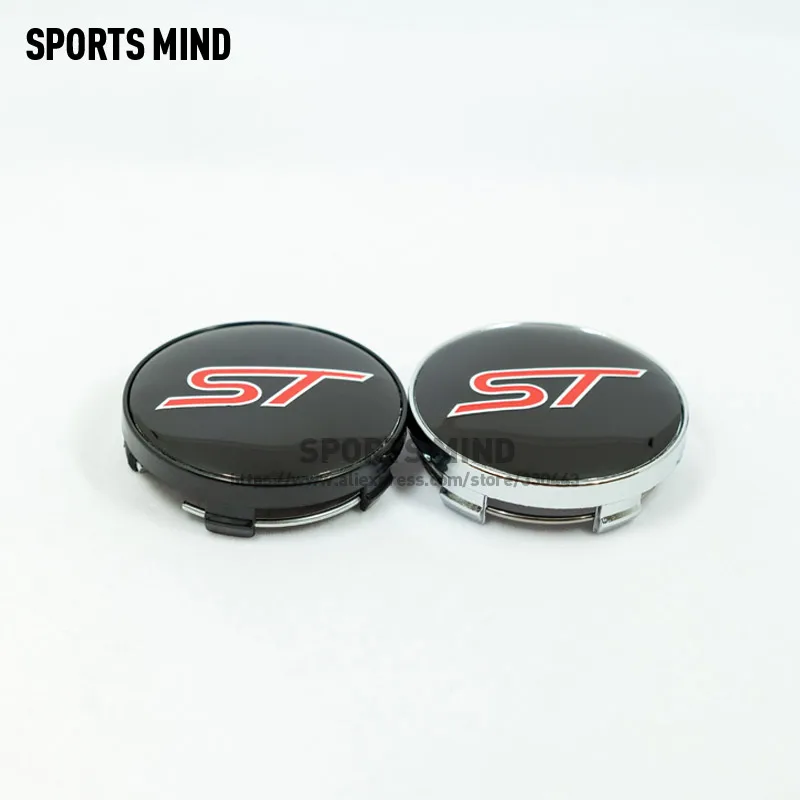 

4PCS/lot 60MM ST Car Wheel Center Hub Caps for Ford ST Fusion Everest Escape Explorer Edge Mondeo Focus Ecosport Fiesta Kuga