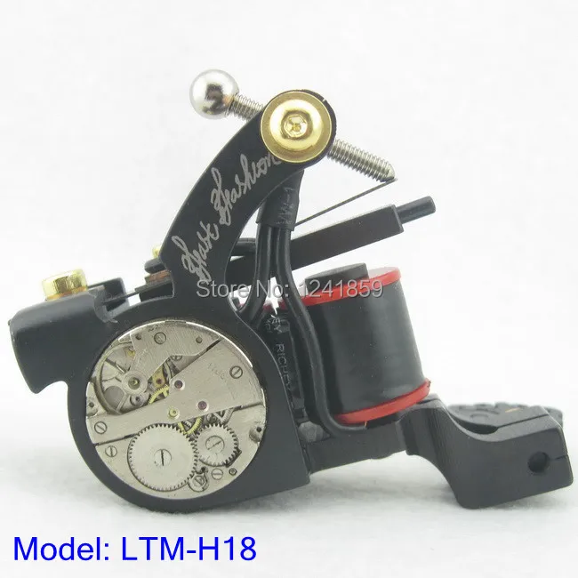 

Handmade Iron Luo's Shader Tattoo Machine Gun 10 Wraps Coil 25mm Height Supply LTM-H18#