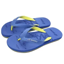 Летние мужские тапочки; нескользящие сандалии; шлепанцы; пляжная и домашняя обувь; Size40-44 обувь на дышащей подошве; мужские повседневные вьетнамки