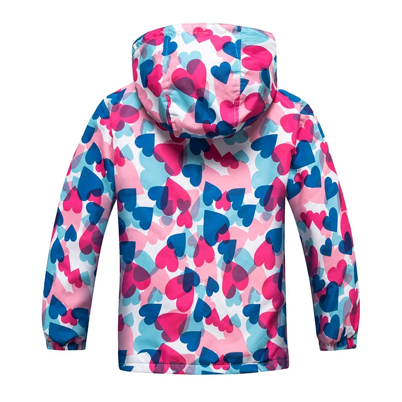 Jaquetas de Cor da Criança Impermeável ao ar Cabolsa com Capuz Meninas Outono Jaqueta Livre Roupas Infantis Esportes Casual lã Quente Outerwear 19 Meninas jaquetas de cor da criança outono