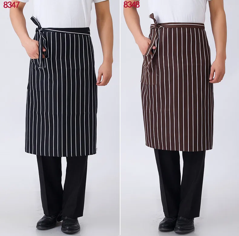 

2017 Chef Uniform Unisex Chef Half Body Pinafore Hotel Restaurant Kitchen Apron Clothing Worker And Waiter Dress With Pocket