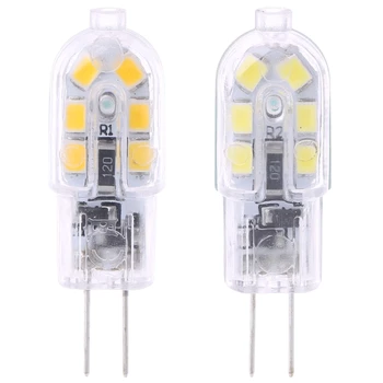 

G4 Base SMD 2835 2W 12LED Warm/Cool White Light Bi-Pin Lamp Bulb DC 12V