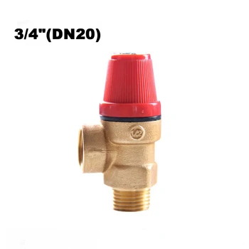 

High Quality DN20 3bar 6bar Brass Angle Type Safety Valve 3/4" Male Thread Relief Valve for Solar Vater Heater